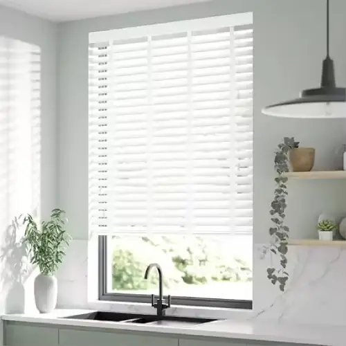 Faux Wood Blinds - Modern Window Coverings